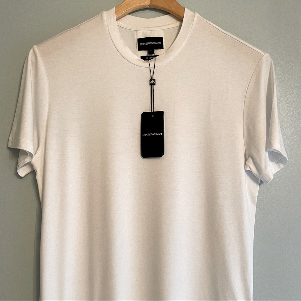 Emporio Armani Essential White Crew T-Shirt - NWT